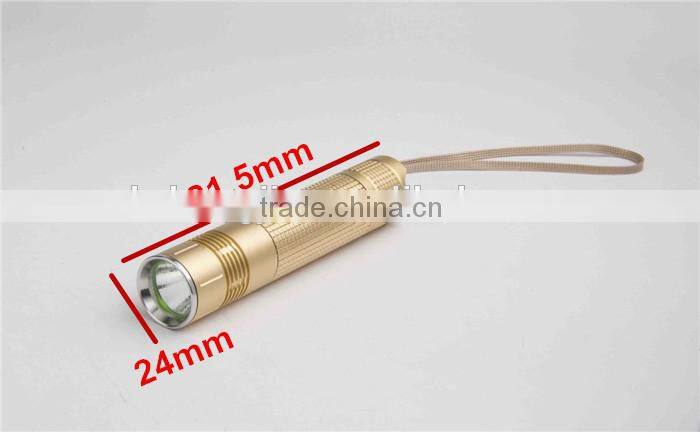 golden supplier metal flashlight black flashlight