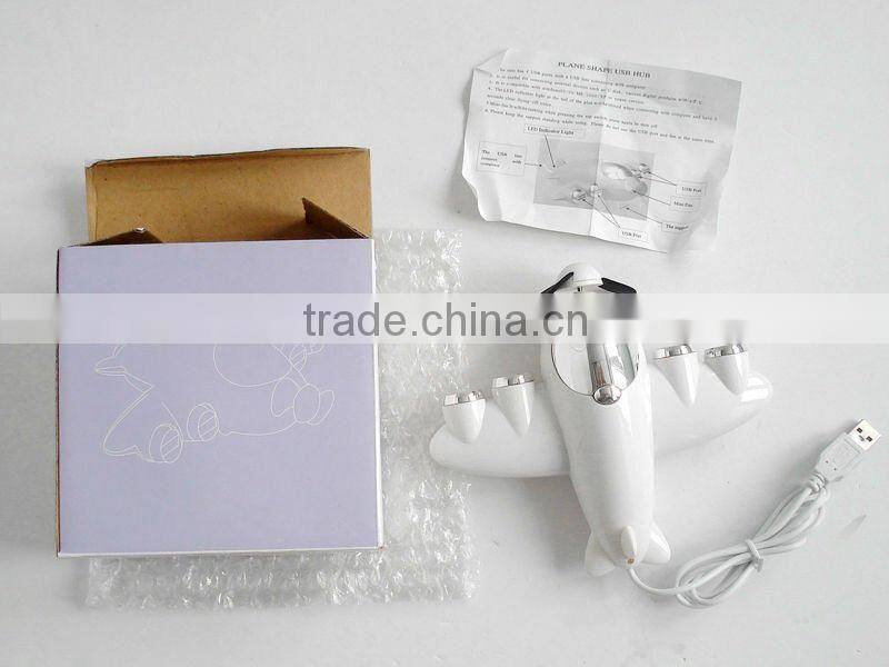 Promotional plane shape usb hub good gift for airline with customized logo printing