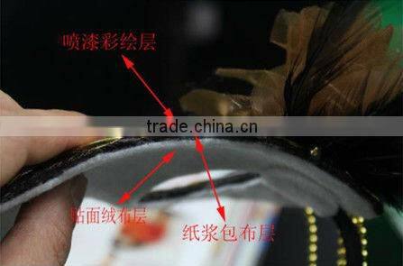 Top Grade Pulp Venetian Handmade Bronze Gold Masquerade Party Mask