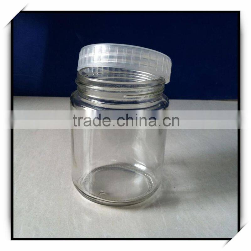 wholesale cheap tissue culture glass jar with plastic lid 240ml 350ml 600ml