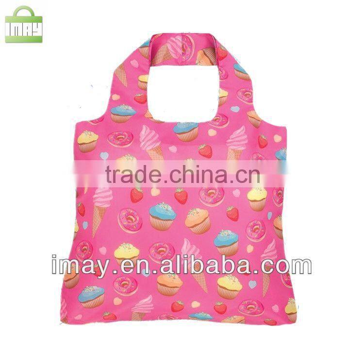 Cute polyester shopping tote bag