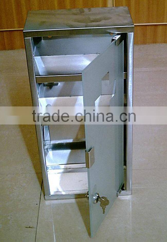 3 shelf polished metal medicine box metal medicine chest steel medical box first aid kit