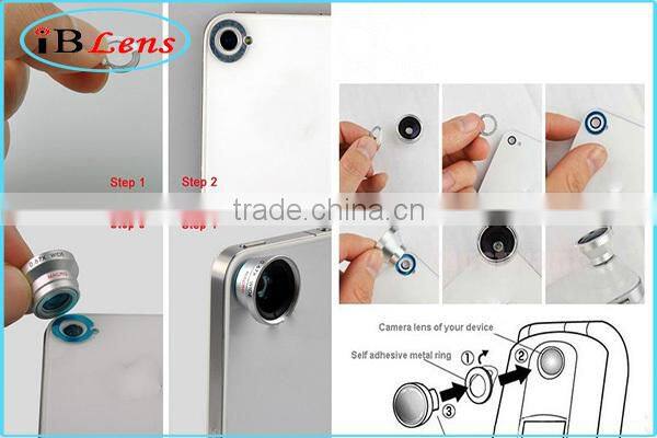 2015 hot products for phone accessory! Magnetic 3 in 1camera lens wide angle+ macro+ fisheye lens camera lens for mobile phone