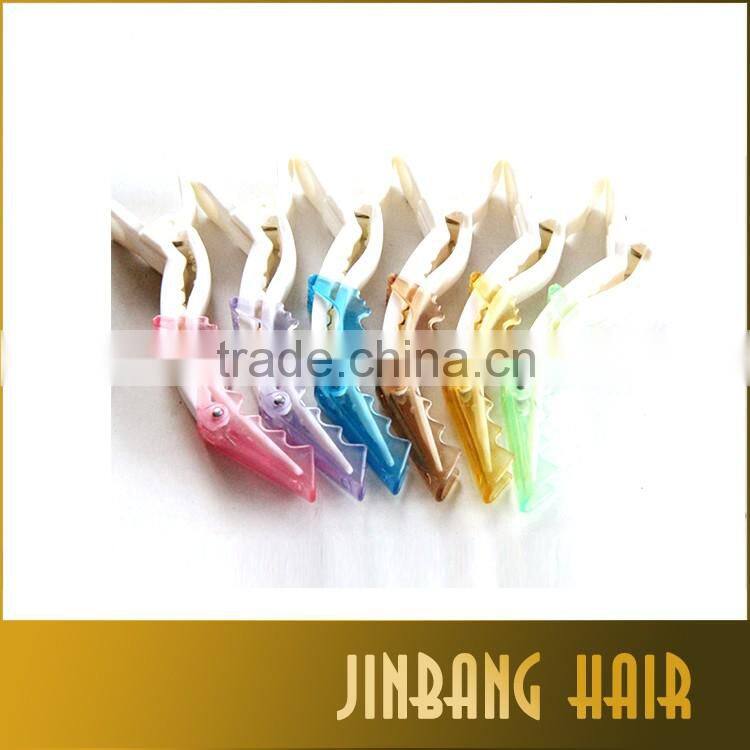 new products wholesales black salon hair dressing plastic shark crocodile sectioning hair clips