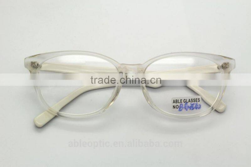 2015 hotselling jelly color transparent fashion acetate hand made spectacles optical frames eyewear eyeglasses
