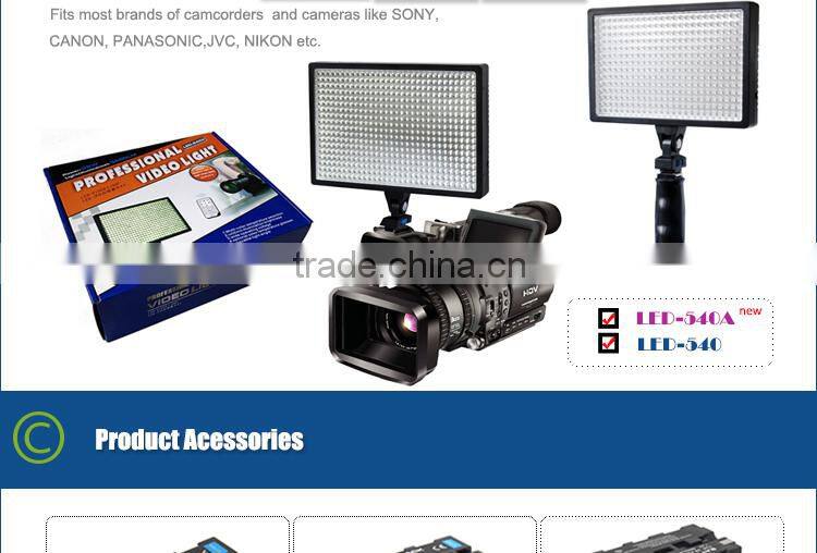 New CN-126 LED Video Light for Camera or Digital Video Camcorder LED-540A
