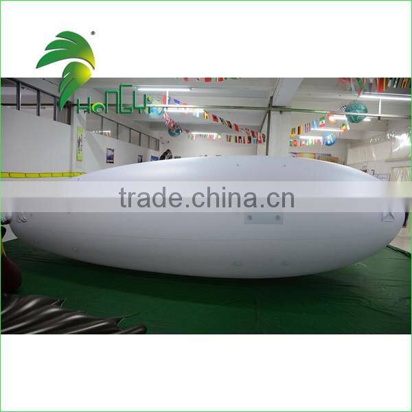 High Qualilty Large inflatable Blimp For Sale , White Outdoor Helium Blimp Airship For Advertising