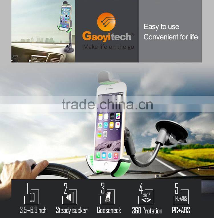 New Universal Phone holder Car holder for Mobile phone 360 Degree Turn Around Windshield Mount2016(HC21K)