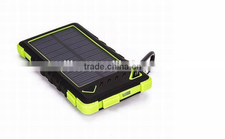 Factory price newest 8000mah, solar power bank, waterproof, cheapest