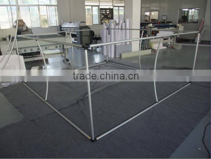 folding pop up round hanging display rack hanging banner for exhibition