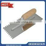 Venetian Trowel, Stainless Steel Trowel, Natural Wooden Handle Unlacquered