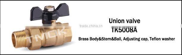 TMOK 1/2'' Multi-function Brass Ball Valve of manifold for pipe connection with pressure gauge ,T handle with strainer