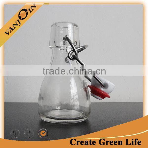 Food Storage 80ml Mini Glass Swing Top Bottle For Sale