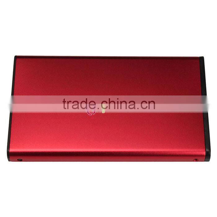 2.5" Red USB 2.0 IDE HD 2.5 HDD Hard Drive Enclosure Case