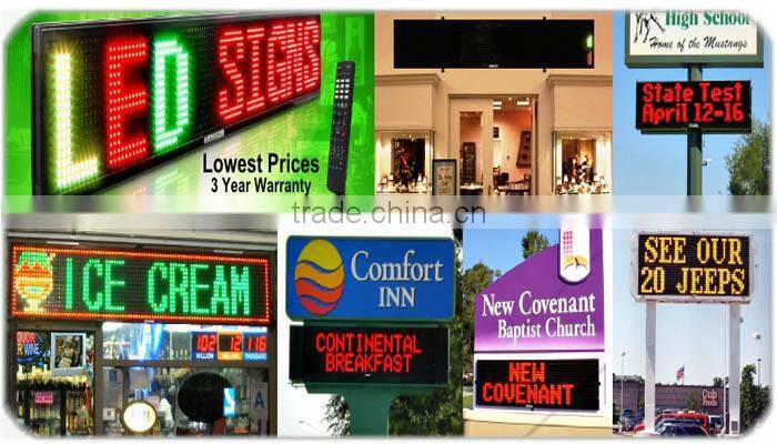 16X64 pixel led high clear SMD scrolling text multi-languages programmable led sign