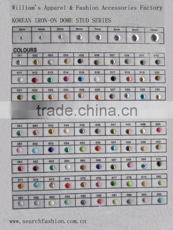 Heat transfer product hot fix rhinestuds/ nailhead/ half-round