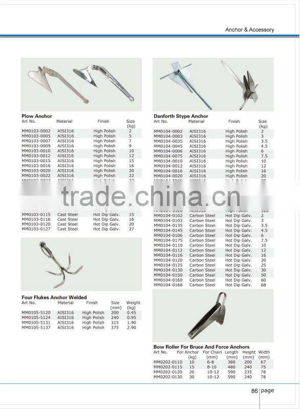 Stainless Steel Marine Anchor