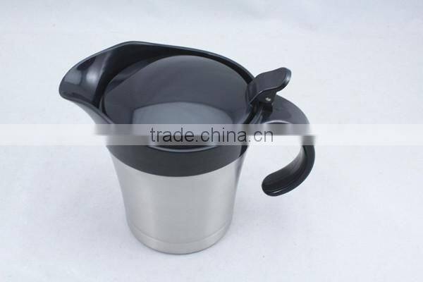 Stainless Steel Double Wall Gravy Boat With Spout & Lid