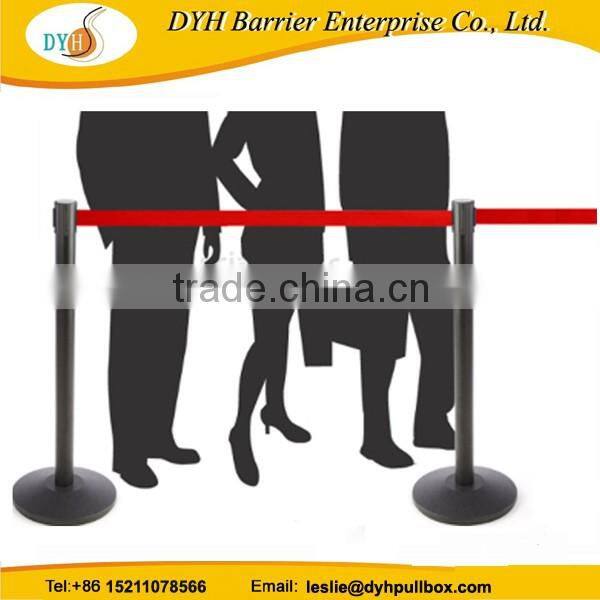 retractable airport barrier metal crowd control barriers stanchion