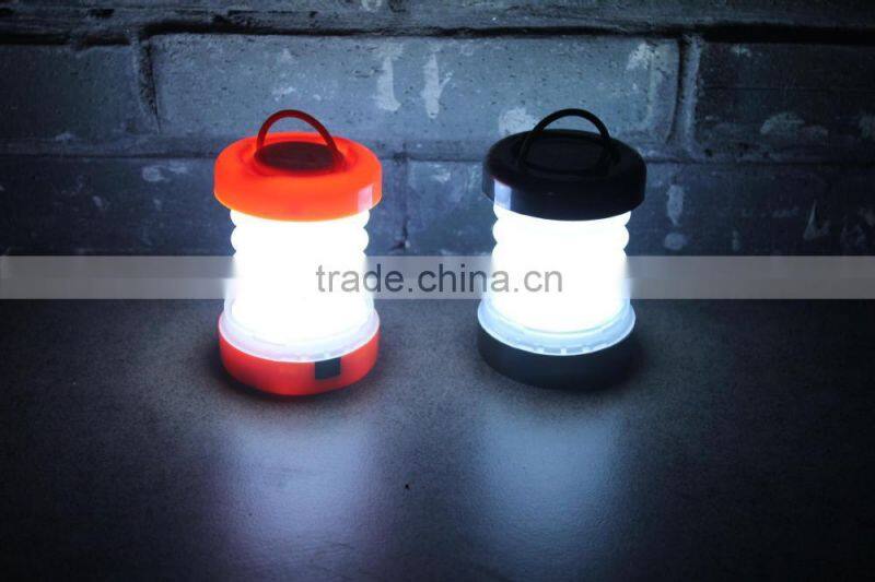Pop Up Lantern Plastic Telescopic LED Lantern Light