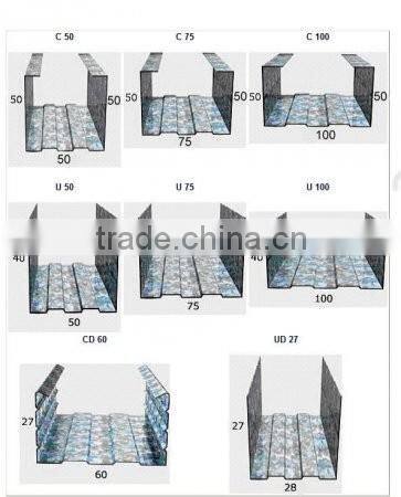 building materials steel profile roll forming machine