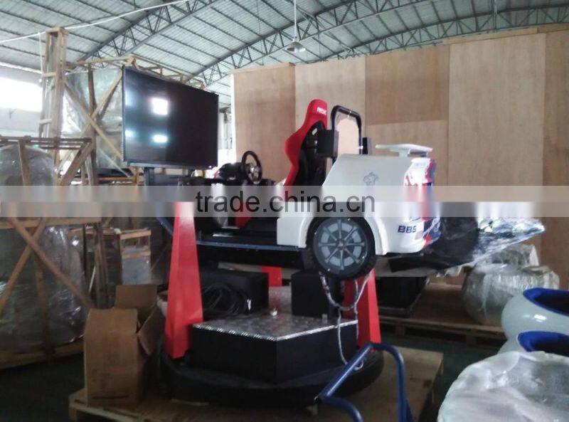 360 degree flight simulator with flying game and driving car simulator