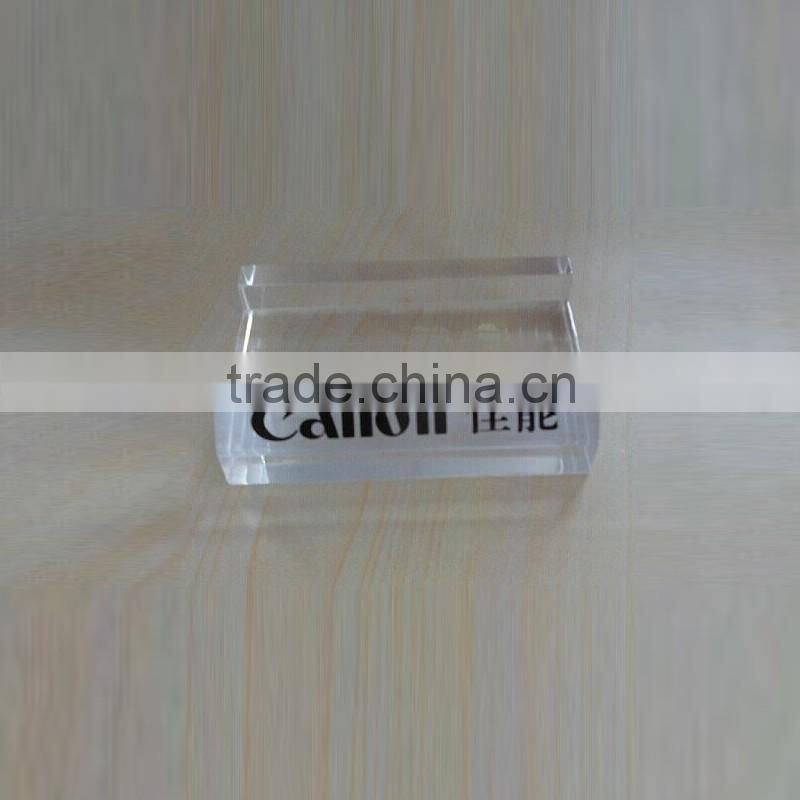 JLP acrylic brand display logo block thick high transparency block