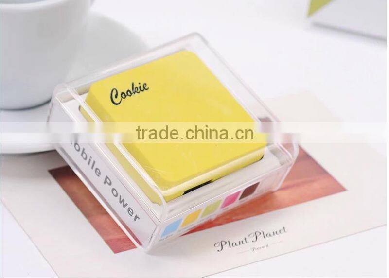 slim mini universal portable square power bank 2800 mah li-polymer battery mobile power