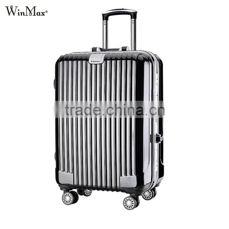 Classics black framed closure durable ABS travel luggage