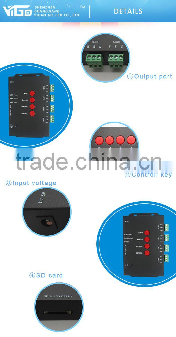 t4000 led pixel controller with 4096 led for UCS19