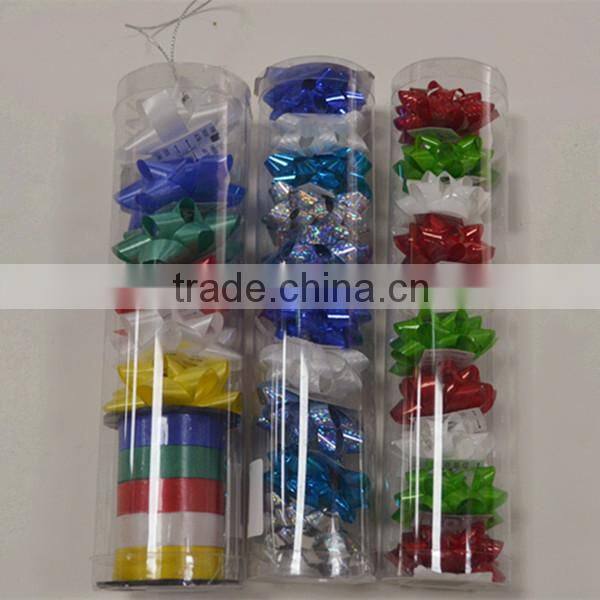 Gloss Metallic Star Bow And Curly Ribbon Egg Sets