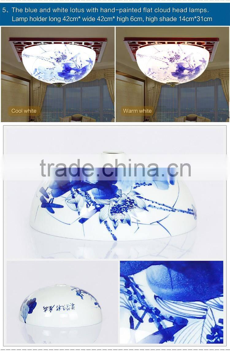 modern vintage porcelain chandelier ceramic wood celling light