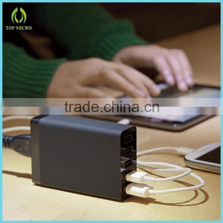 2016 Wholesales with 1.6M Power Cable 6A/8A Multiple 5-Port USB Travel Wall Charger