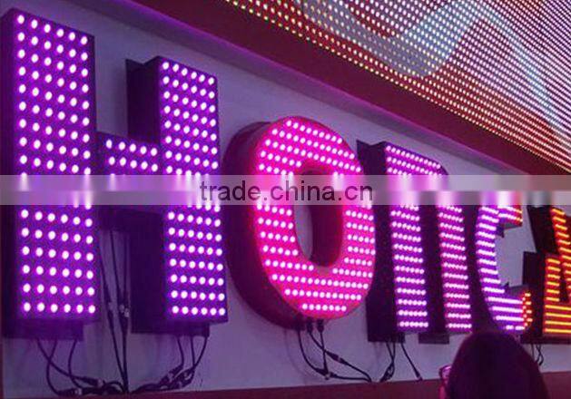 50pcs string 12mm WS2801 digital led pixel module IP66 DC5V input 0.3W full 24 bit color