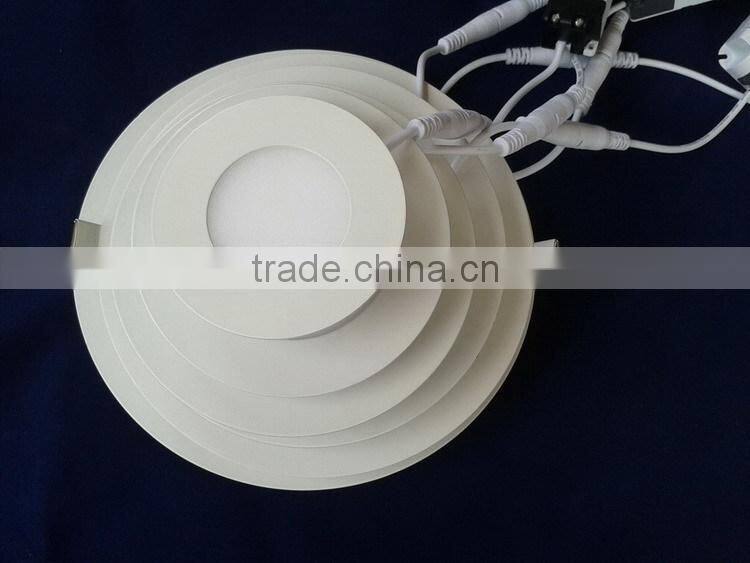 High power 9w round led panel light with CE RoHS approved