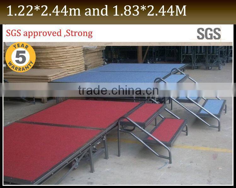 Adjustable Folding Mobile Stage For Sale JC-P01