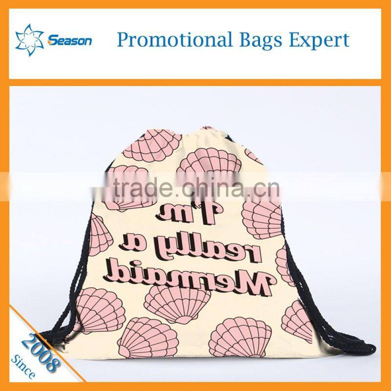Wholesale bulk drawstring bags custom print clutch bag emoji drawstring bag