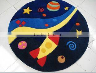 Modern design beautiful pink cheap child rug