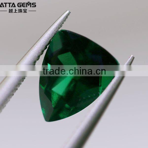 Trillion cut and the lowest price of lab created emeralds