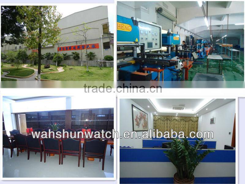 Fashion silicone band alloy promotion wristwatch stainless steel back cover