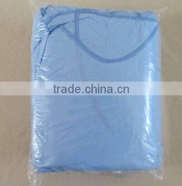 CE,ISO, FDA lightweight non woven disposable visiting isolation gowns