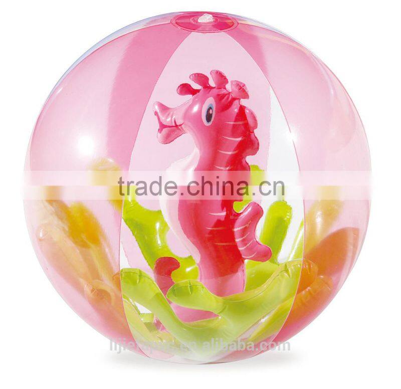 Sports toy water ball, inflatable soccer ball, PVC Inflatable Rainbow Beach Ball