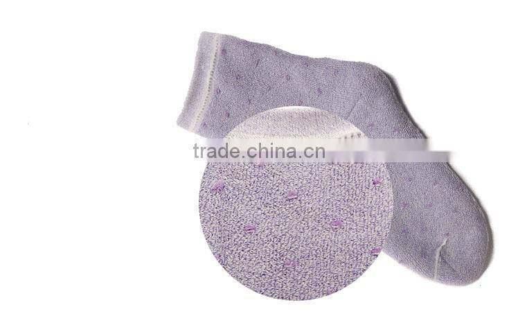 latest design hot selling casual dress socks women's terry socks