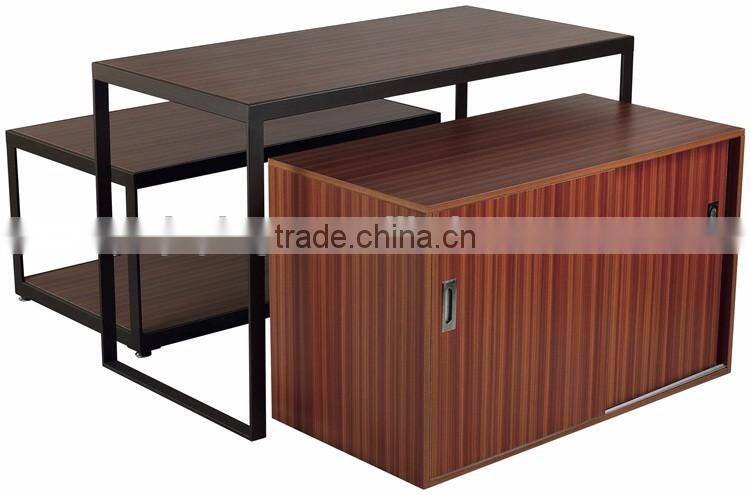 Brown Melamine MDF Floor Standing Sliding Door Wardrobe