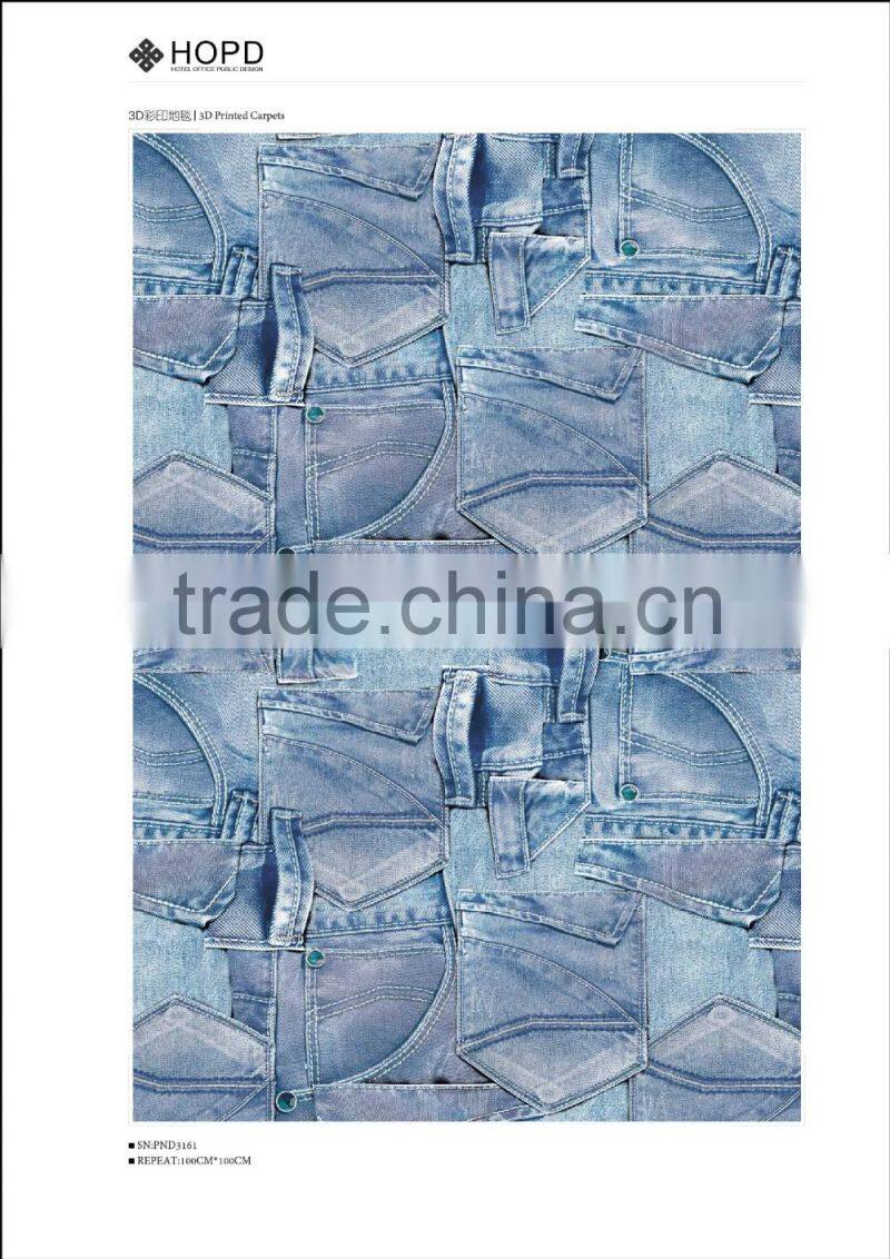 Amazing design pattern 3D printed Carpet for decoration, hotel, ballroom