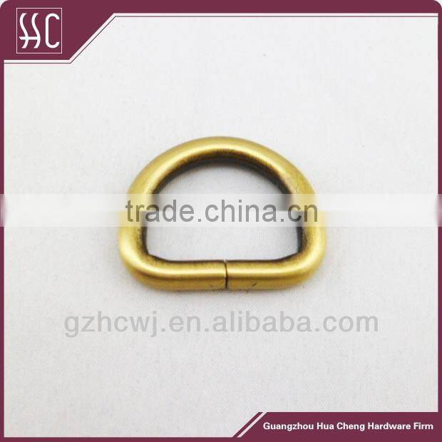 zinc alloy D ring buckle for bags