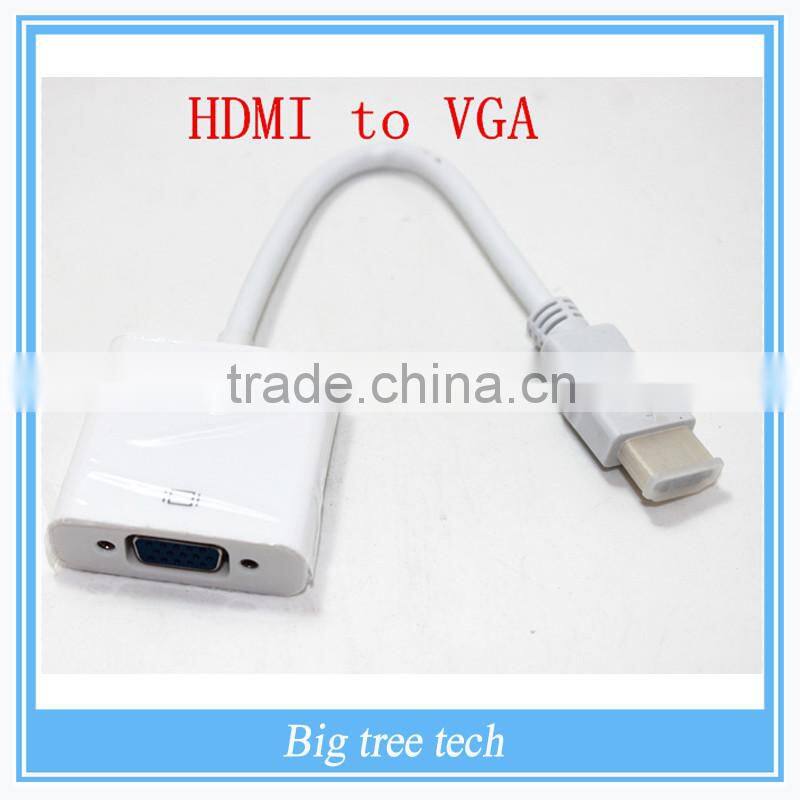 PS3 DVD PC Laptop Tablet Full HD 1080P HDTV Male to Female HDMI to VGA Adapter Converter HDMI Cable J213