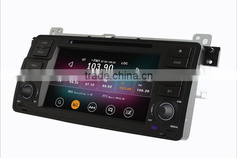 Newest quad core Android 4.4 up to android 5.1 car mulitmedia player for BMW E46 M3 with RDS
