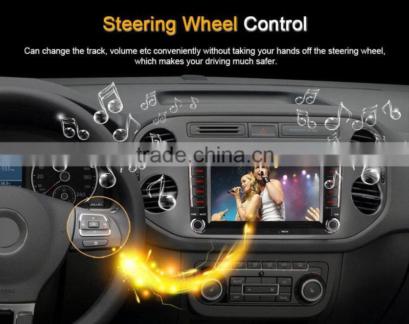 Ownice Quad core android 4.4 car audio player for VW POLO GOLF JETTA support TV OBD wifi DAB mirror link canbus