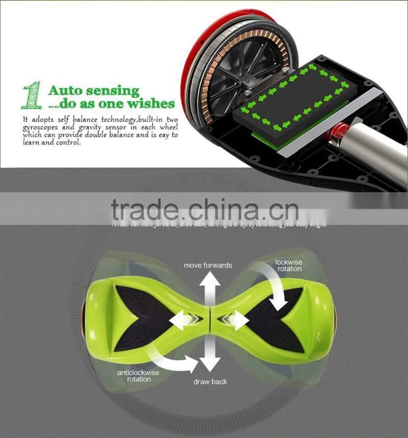 2 Wheel Motorized Scooter Self Smart Balance Scooter Electric Skateboard Hoverboard for Kids